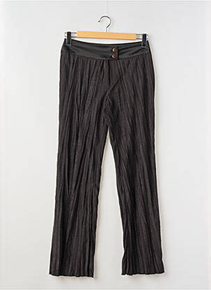 Pantalon droit stretch taille normale noir LAUREN VIDAL femme