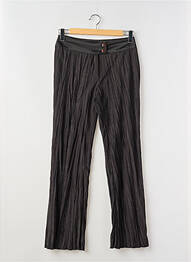 Pantalon droit stretch taille normale noir LAUREN VIDAL femme