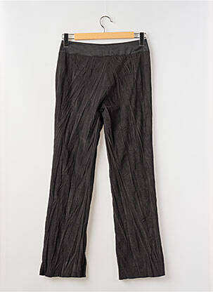Pantalon droit stretch taille normale noir LAUREN VIDAL femme
