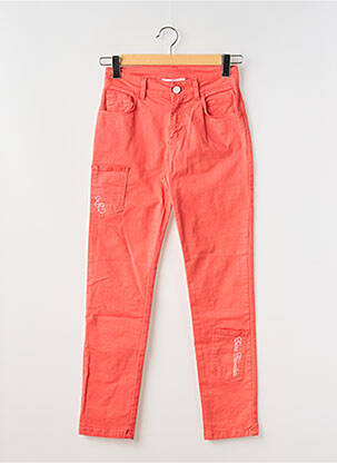 Jeans coupe slim stretch taille normale orange ELISA CAVALETTI femme