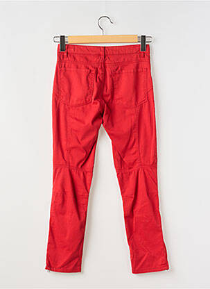 Pantalon 7/8 stretch taille basse rouge ONE STEP femme