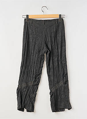 Pantacourt coupe droite gris POUSSIERE D'ETOLE femme