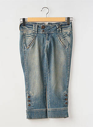 Pantacourt stretch taille basse bleu PEPE JEANS femme