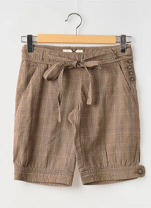 Bermuda taille à pinces taille normale marron PEPE JEANS femme