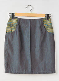 Jupe courte poches bleu KURAH KURAH femme