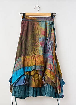 Jupe longue bleu BAI AMOUR pour femme