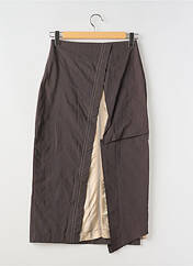 Jupe longue marron LAUREN VIDAL pour femme seconde vue