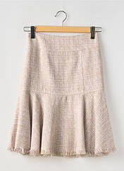 Jupe mi-longue beige VERTIGO pour femme seconde vue