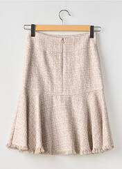 Jupe mi-longue beige VERTIGO pour femme seconde vue