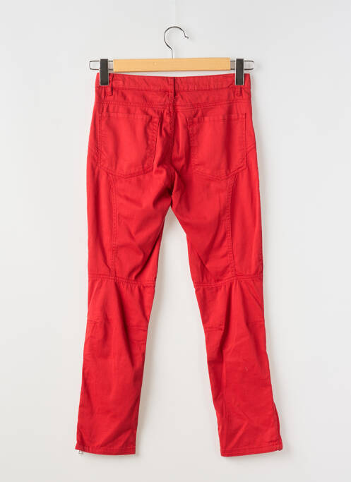 Pantalon 7/8 stretch taille basse rouge ONE STEP femme