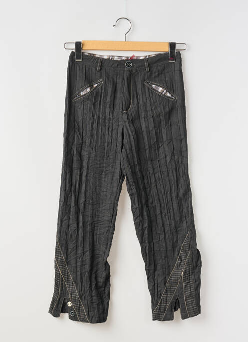 Pantacourt coupe droite gris POUSSIERE D'ETOLE femme