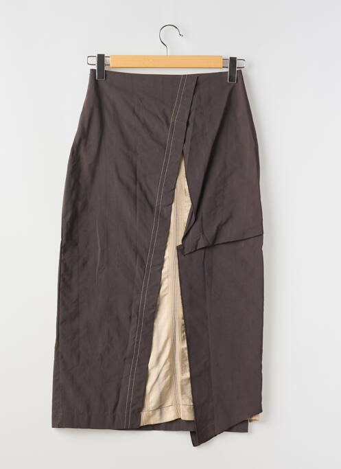 Jupe longue marron LAUREN VIDAL pour femme