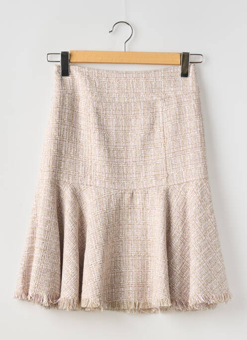 Jupe mi-longue beige VERTIGO pour femme