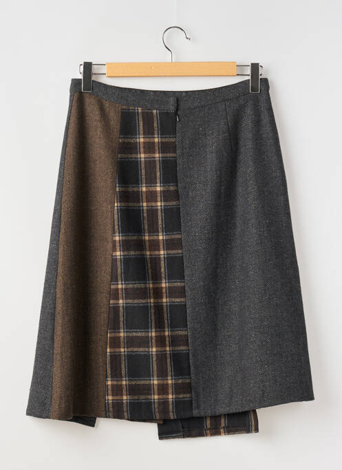 Jupe mi-longue gris SOLOLA pour femme