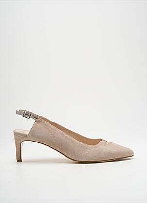 Escarpins nubuck talon de 4 à 6cm beige PARALLELE femme