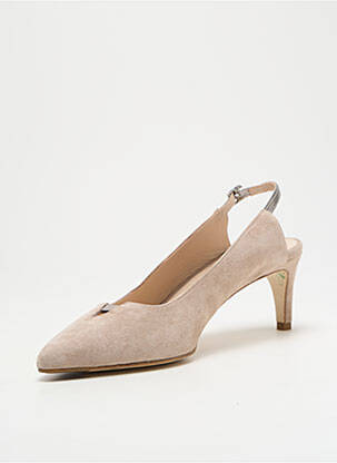 Escarpins nubuck talon de 4 à 6cm beige PARALLELE femme
