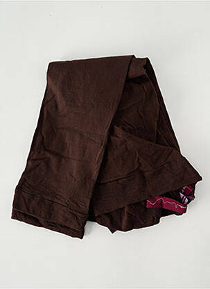 Legging taille élastique marron ONE STEP femme