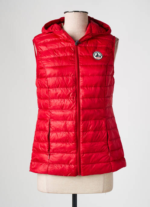 Doudoune poches a capuche rouge JOTT (JUST OVER THE TOP) femme