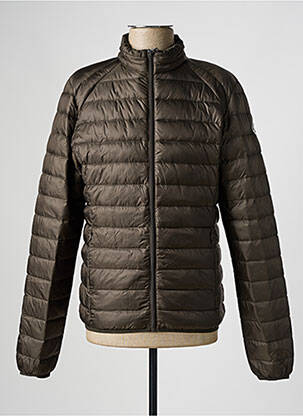 Doudoune manches longues sans capuche marron fonce JOTT (JUST OVER THE TOP) homme
