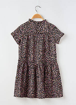 Robe mi-longue manches courtes manches courtes noir MINI MOLLY fille
