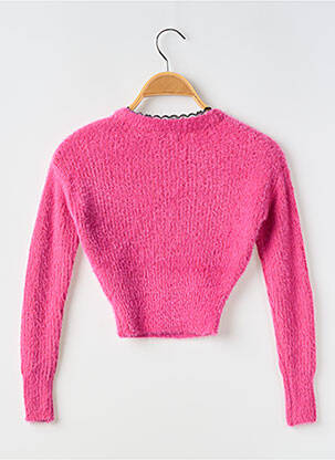 Pull resserrée sur le bas manches longues rose MINI MOLLY fille