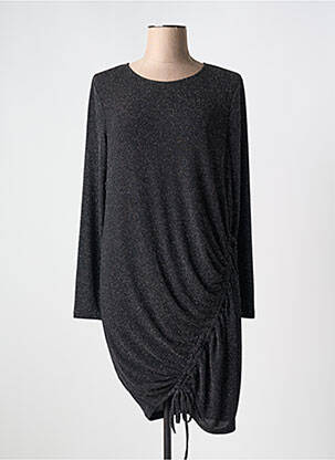 Robe mi-longue manches longues manches longues noir CREAM femme