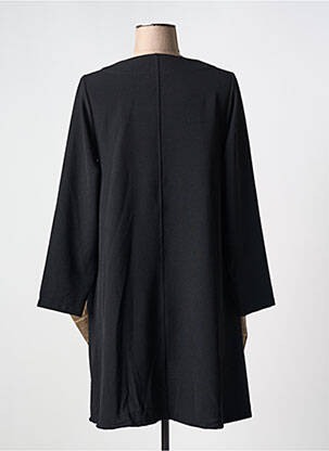 Robe courte manches longues manches longues noir G!OZE femme