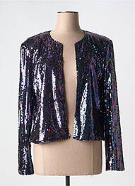 Veste casual col rond violet SURKANA femme