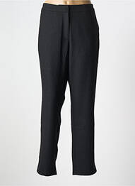 Pantalon droit fermeture zippée sous rabat avec crochet noir SURKANA femme