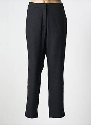 Pantalon droit fermeture zippée sous rabat avec crochet noir SURKANA femme