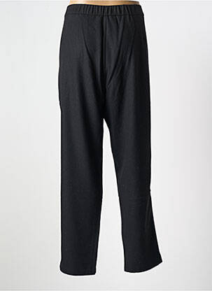Pantalon droit fermeture zippée sous rabat avec crochet noir SURKANA femme