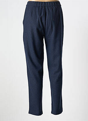 Pantalon droit fermeture zippée sous rabat avec crochet bleu SURKANA femme