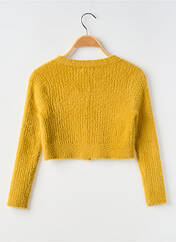 Gilet manches longues jaune MINI MOLLY pour fille seconde vue
