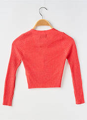 Gilet manches longues rouge MINI MOLLY pour fille seconde vue