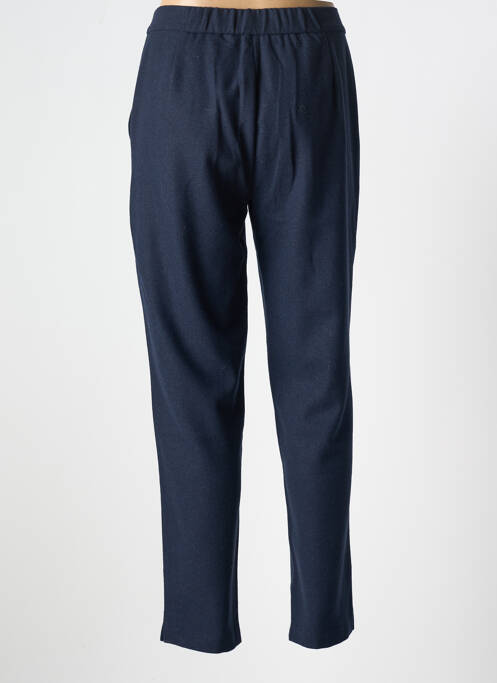 Pantalon droit fermeture zippée sous rabat avec crochet bleu SURKANA femme