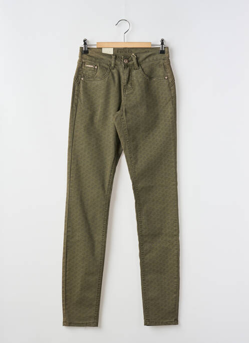 Pantalon slim vert CREAM pour femme