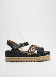 Sandales/nu pieds matière lisse talon de 4 à 6cm noir MINKA DESIGN femme