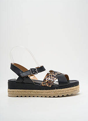 Sandales/nu pieds matière lisse talon de 4 à 6cm noir MINKA DESIGN femme