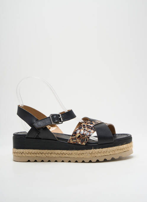 Sandales/nu pieds matière lisse talon de 4 à 6cm noir MINKA DESIGN femme