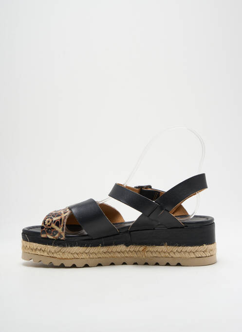 Sandales/nu pieds matière lisse talon de 4 à 6cm noir MINKA DESIGN femme