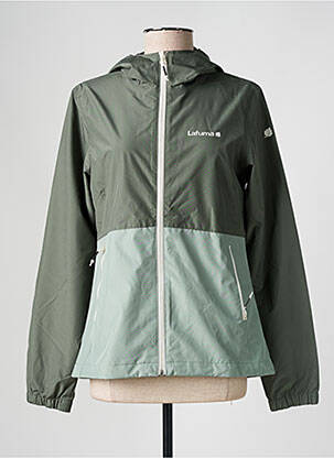Coupe-vent poches a capuche vert LAFUMA femme