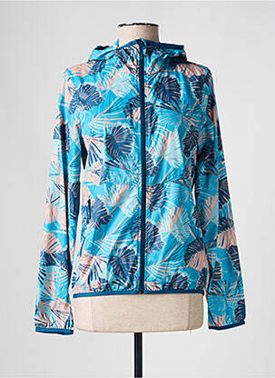 Coupe-vent poches a capuche bleu LAFUMA femme