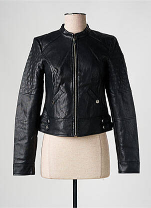 Veste simili cuir poches noir VERO MODA femme