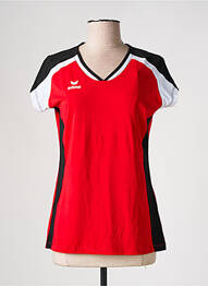 T-shirt col v manches courtes rouge ERIMA femme