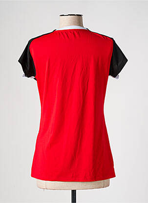 T-shirt col v manches courtes rouge ERIMA femme
