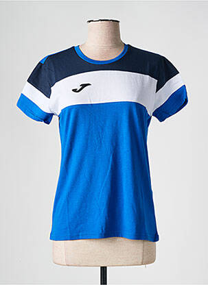 T-shirt stretch manches courtes bleu JOMA femme