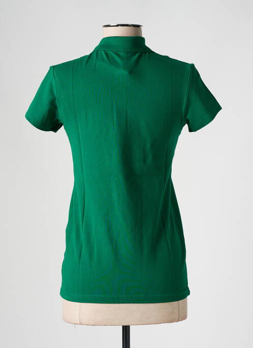 Polo stretch manches courtes vert ERIMA femme
