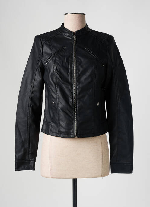 Veste simili cuir noir VERO MODA pour femme