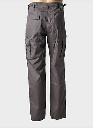 Pantalon droit tissage popeline taille normale gris PARKS homme
