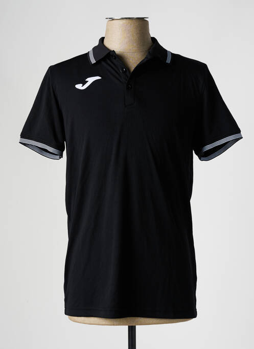 Polo coupe cintrée manches courtes noir JOMA homme